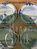 Sæt på 9 Royal Copenhagen Unika Spisetallerkener fra Bonnesen Stellet 1916