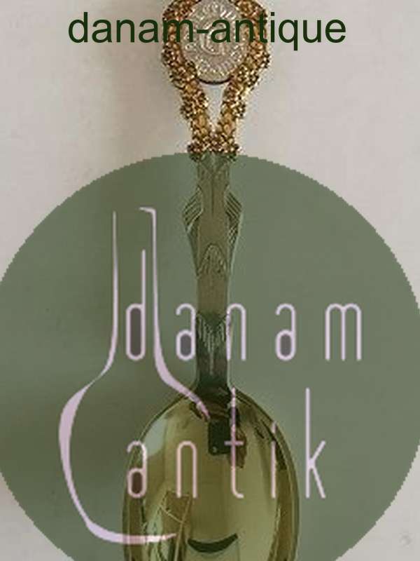 Anton Michelsen Mindeske I Forgyldt Sterling Sølv fra 1898