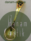 Georg Jensen Årsske 1995 i forgyldt Sterling Sølv med emalje