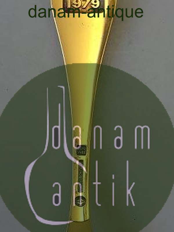 Georg Jensen Annual Spoon 1979 in Gilded Sterling Silver
