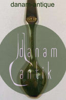 Meka Sterling Sølv forgyldt Juletheske 1979.