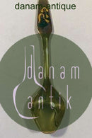 Meka Sterling Sølv forgyldt Juletheske 1977.