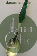 Sorenco Christmas Spoon 1966 made of gilded sterling silver with enamel. Measures 16,5 cm (6 ½")