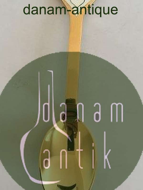 A. Michelsen 1978 Juleske  Forgyldt Sterling Sølv med Emalje