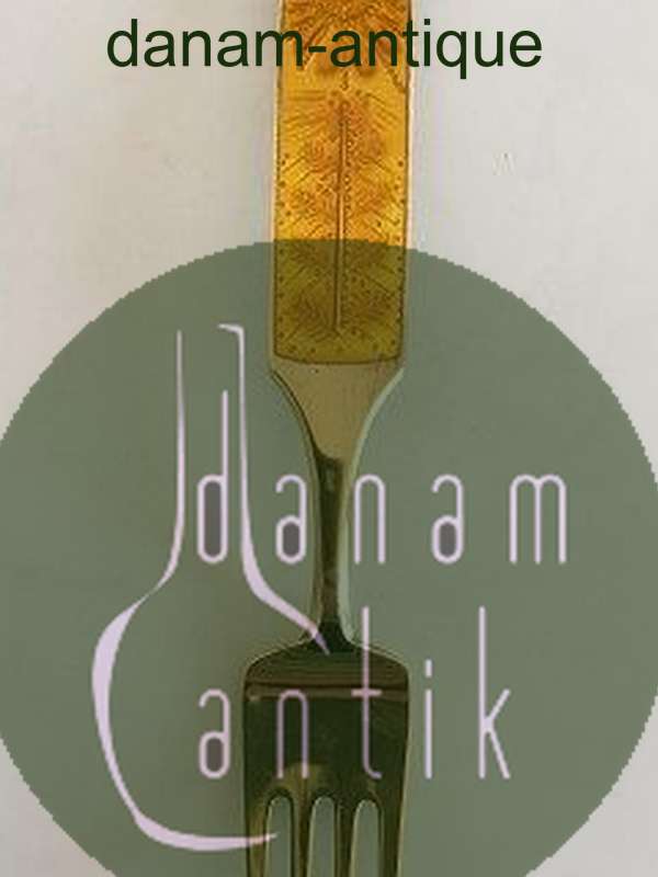 A. Michelsen 1967 Julegaffel Forgyldt Sterling Sølv med Emalje