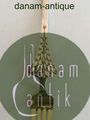 A. Michelsen 1965 Julegaffel Forgyldt Sterling Sølv med Emalje