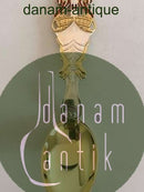 A. Michelsen 1921 Juleske  Forgyldt Sterling Sølv med Emalje.