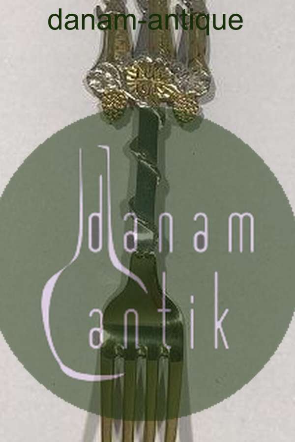 A. Michelsen Julegaffel 1915. Forgyldt Sterling Sølv.