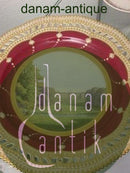 Royal Copenhagen Flora Danica Typografical Dinner Plate of Frederiksberg Castle, painted by Emil Ort