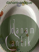 Royal Copenhagen Stel No 93 Asters Hvid Halvblonde m. Blomster of Guldkant Ovalt Serveringsfad 37.5 cm