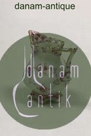 Royal Copenhagen Blue Fluted Red Ruby/Pink with Gold Edge Full lace Creamer