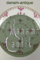 Royal Copenhagen Blue Fluted Red Ruby/Pink with Gold Edge Full Lace Cake Plate No 2/1088