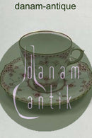 ロイヤルコペンハーゲン ミュゼルマレットパープル ゴールドエッジ ヘルブロンド モカ カップ＆ソーサー