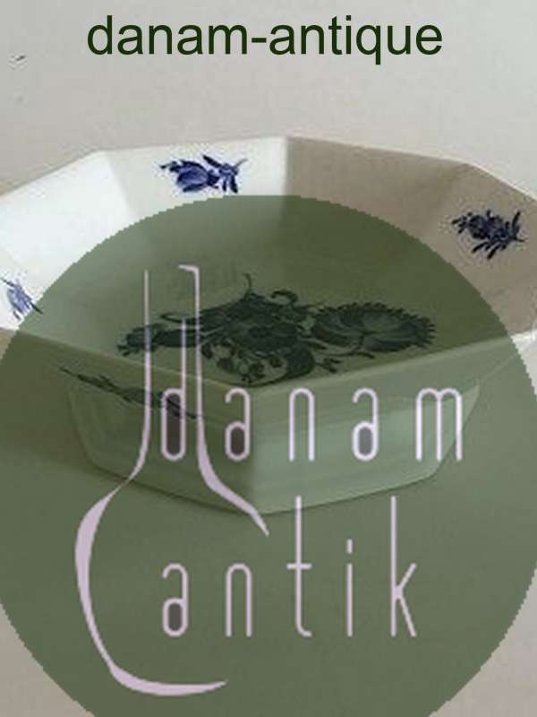 皇家哥本哈根蓝色花朵方形蛋糕盘No 8624