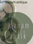 Royal Copenhagen Blauer geriffelter gewölbter Teller mit Henkel Nr. 2013