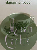 Royal Copenhagen Grüne Blume Kaffeetasse und Untertasse Nr. 1870