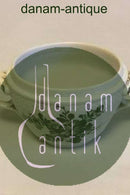 皇家哥本哈根绿花焊接糖碗，无盖 No 1680