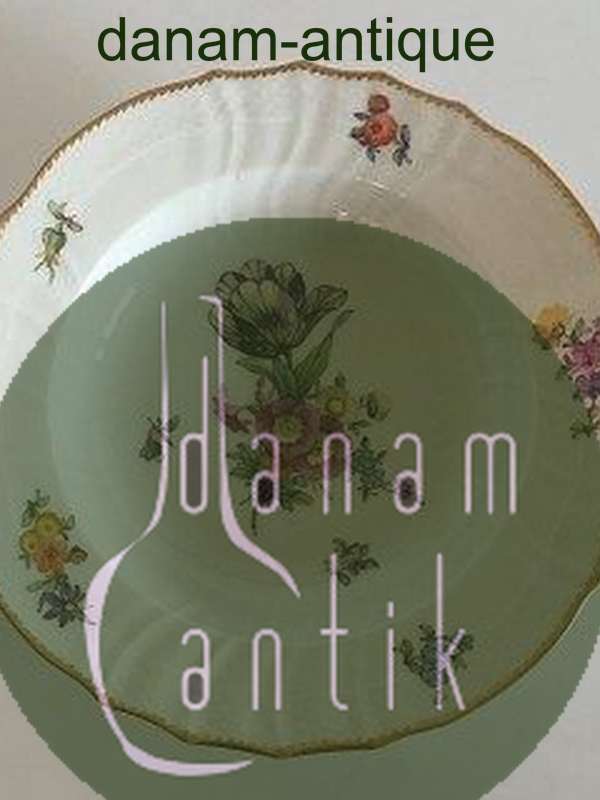 Royal Copenhagen Fuld Saksisk Blomst Dybtallerken No 1616