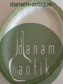 Royal Copenhagen grün geschweißt große ovale Schale Nr. 1558