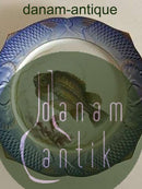 Royal Copenhagen Blue Fish Plate with Gold No 1212/3002