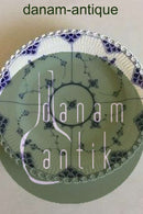 Early Royal Copenhagen Blue Fluted Full Lace Flat Plate with pierced border No 1/1085