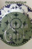 Royal Copenhagen Blue Fluted Full Lace with Gold Cake Stand