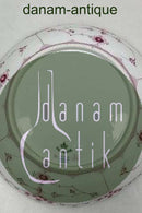 Royal Copenhagen Blue Fluted Red Ruby/Pink with Gold Edge Full Lace Low Bowl No 2/1018