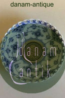 Royal Copenhagen Musselmalet Helblonde Kerzenhalter mit montierter 2-Kronen-Münze mit Christian IX&