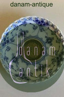 Royal Copenhagen Musselmalet Helblonde Kerzenhalter mit montierter 2-Kronen-Münze mit König Haakon VII von Norwegen&