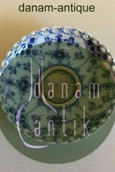 Royal Copenhagen Blue Fluted Full Lace Candle Drip Cup with 2-Crown coin with Frederik VIII, 1912. No 1009