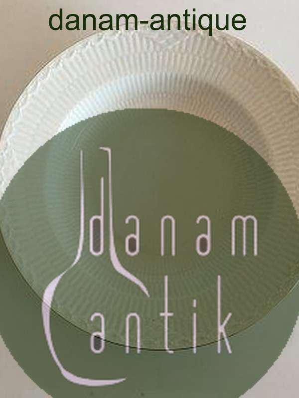 Royal Copenhagen Tradition White Half Lace with Gold Border Deep Plate No 659