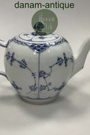 Royal Copenhagen Blue Fluted Half Lace Tea Pot No 611
