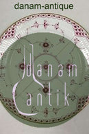 Royal Copenhagen Blue Fluted Red Ruby/Pink with Gold Edge Half Lace Plate No 2/577