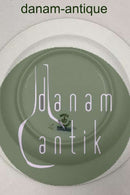 Royal Copenhagen Blue Fluted Red Ruby/Pink with Gold Edge Half Lace Dessert Plate No 2/566