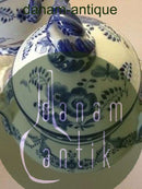 Royal Copenhagen Musselmalet riflet Par Store Vaser med låg No 285