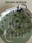 ロイヤルコペンハーゲン アンティークブルー フルーテッドチェッカーリーフシェイプケーキディッシュ No144 1850-1880年製