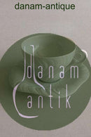 Royal Copenhagen Hvid Konkylie Tekop / Stor Kaffekop og Underkop No. 14194 / 081