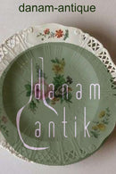 ロイヤルコペンハーゲン サクソンフラワー ディナー/フルーツプレート（リム透かし彫り）ラグジュアリーモデル。