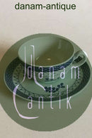 Royal Copenhagen Blå Tranquebar Lille Thekop med underkop No 1190/070