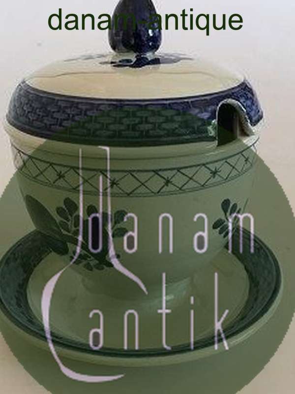 Royal Copenhagen "Blå Tranquebar" Marmelade Krukke med Låg No. 1171