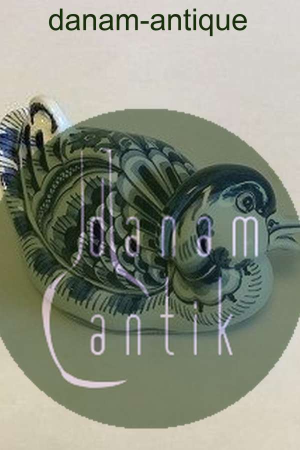 Royal Copenhagen Blå Tranquebar Bonbonniere And No 3043/1058