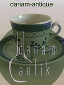 Royal Copenhagen /Aluminia Blå Tranquebar Kaffekop med Underkop No. 992