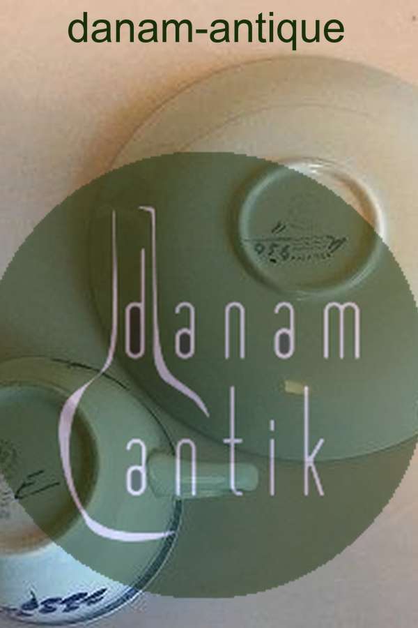 Royal Copenhagen/Aluminia Blå Tranquebar Kaffekop og underkop No 11/956