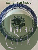 Royal Copenhagen / Aluminia Blau Tranquebar Teller Nr. 944