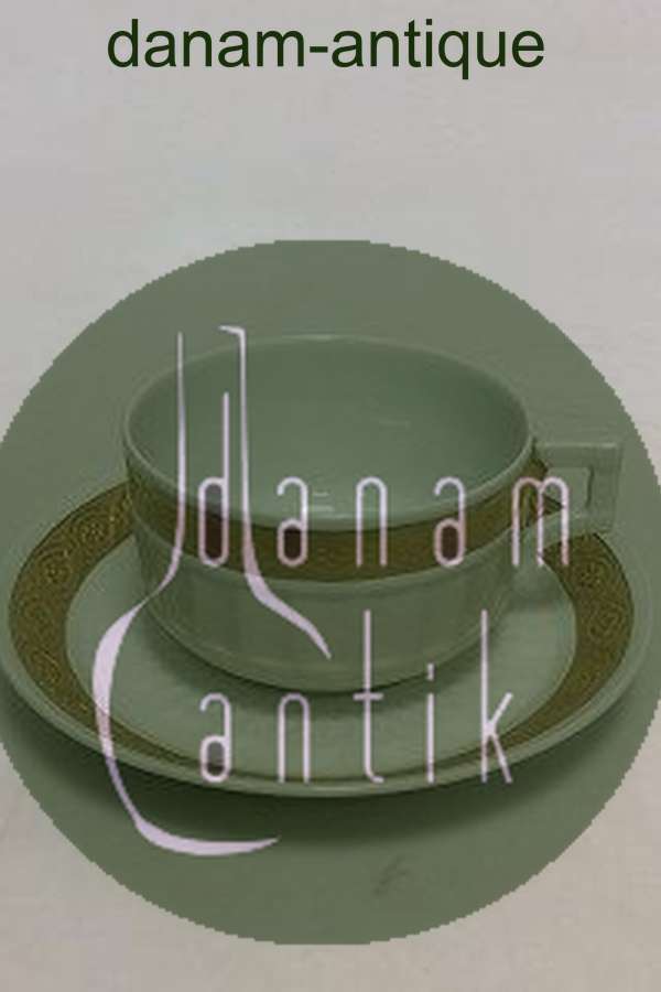 Royal Copenhagen Guld Vifte Morgen / Tekop og Underkop No. 11554