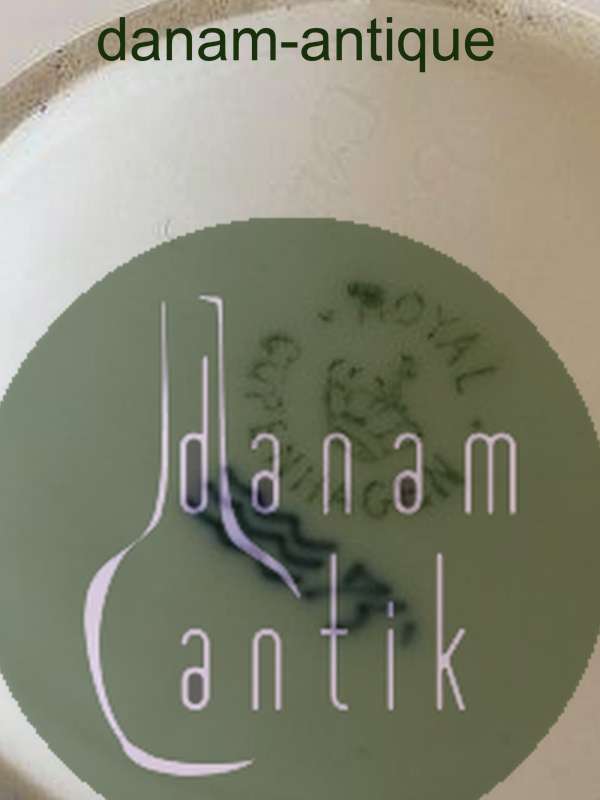 Royal Copenhagen Lågkrukke med Måger og Skibsmotiv og Små Hanke