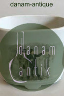 Royal Copenhagen Urtepotteskjuler/Vase med bymotiv i overglasur. Fra ca. 1890. PMN