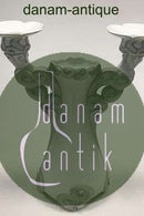 皇家哥本哈根新艺术主义花瓶和双臂烛台 No 408