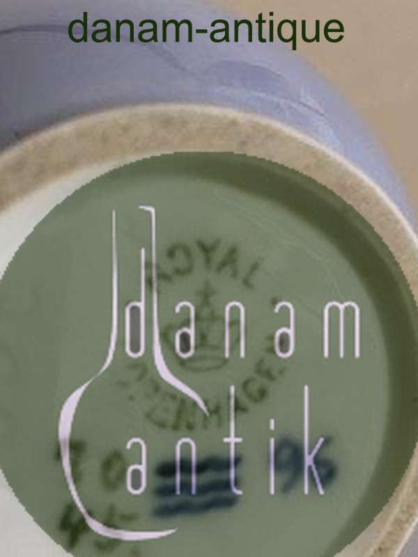 Royal Copenhagen Art Nouveau Vase Med Hvide Mus No 70/45A