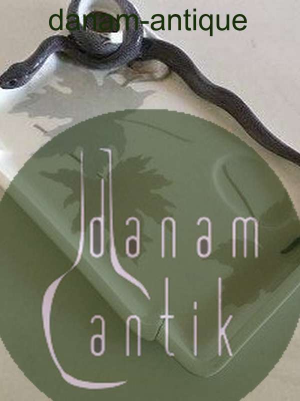 Royal Copenhagen Blækhus Bakke No 19 med Slange og Frø